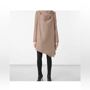 All saints Monument Coat Jacket Taupe Italian Cloth US 6